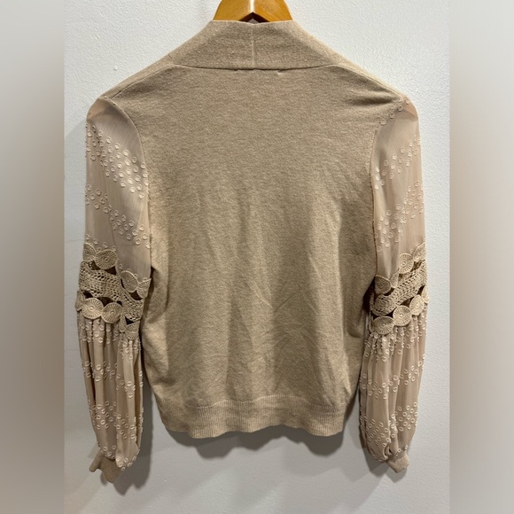 Sioni Milano cardigan, women's sm, lace bell sleeves, excellent condition! - Picture 7 of 8